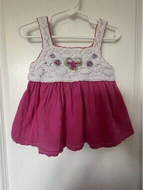 Baby Headquarters Girls Top Crochet Size 24 Month